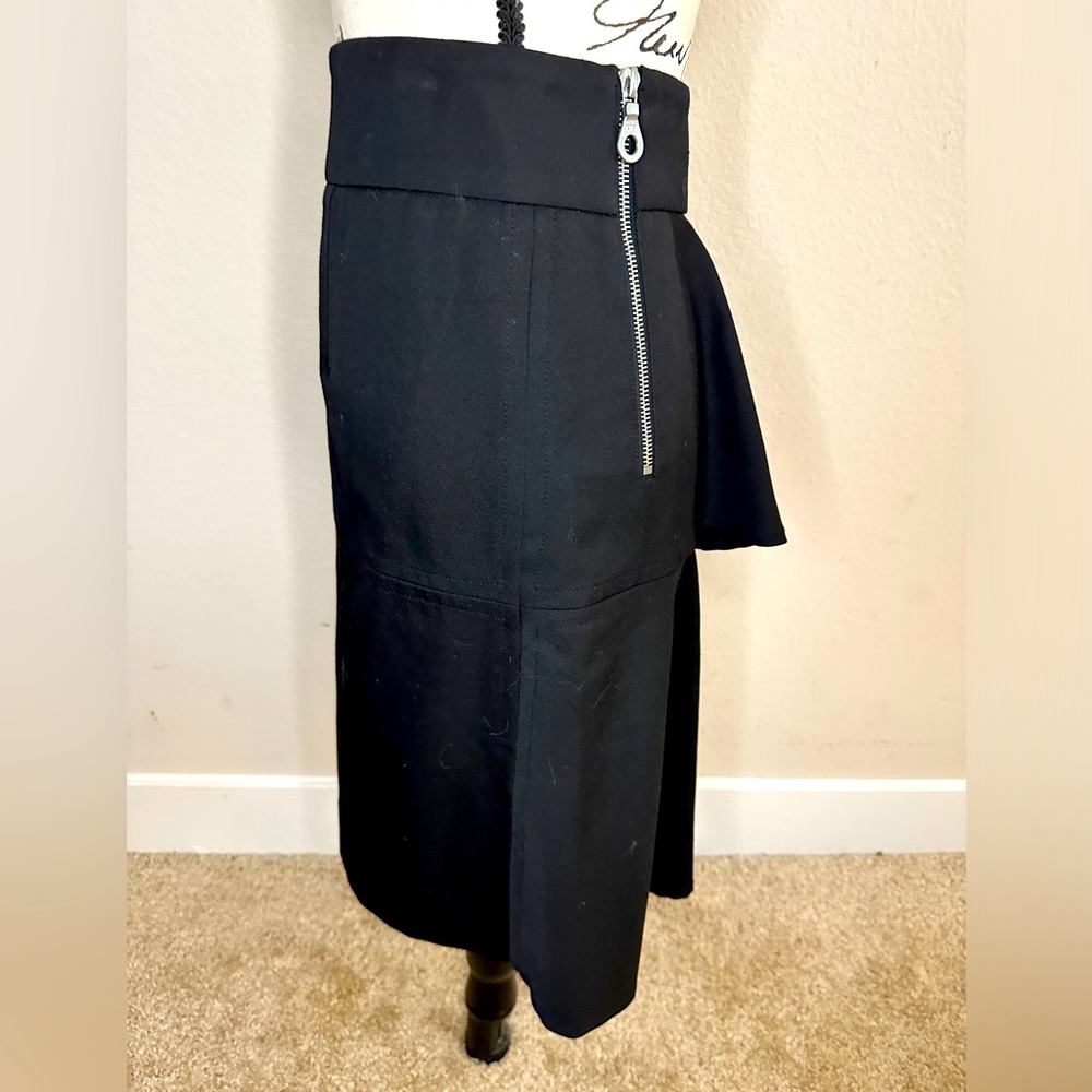 L.A.M.B. Midi Black Trumpet Skirt
